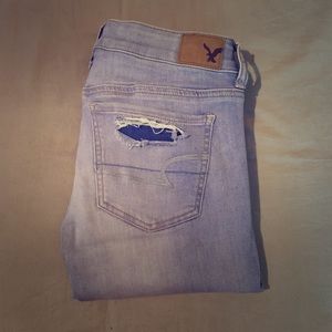 American Eagle women’s super low jeggings. 4R